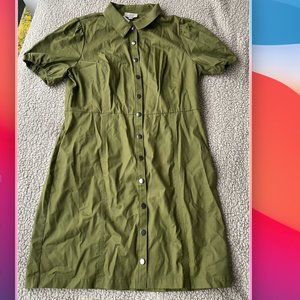 Green business casual dress
